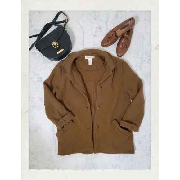 Jones New York Jackets & Blazers - Jones New York | Tan Brown Wool Country Southwestern Preppy  Small Jacket
